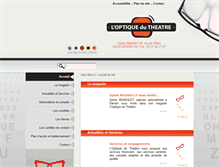 Tablet Screenshot of optique-du-theatre.com